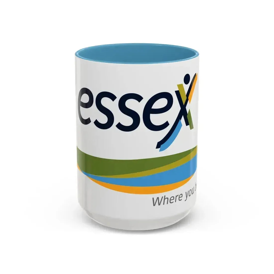 Essex Ontario Flag Canada - Accent Coffee Mug 15oz Light Blue - Go Mug Yourself