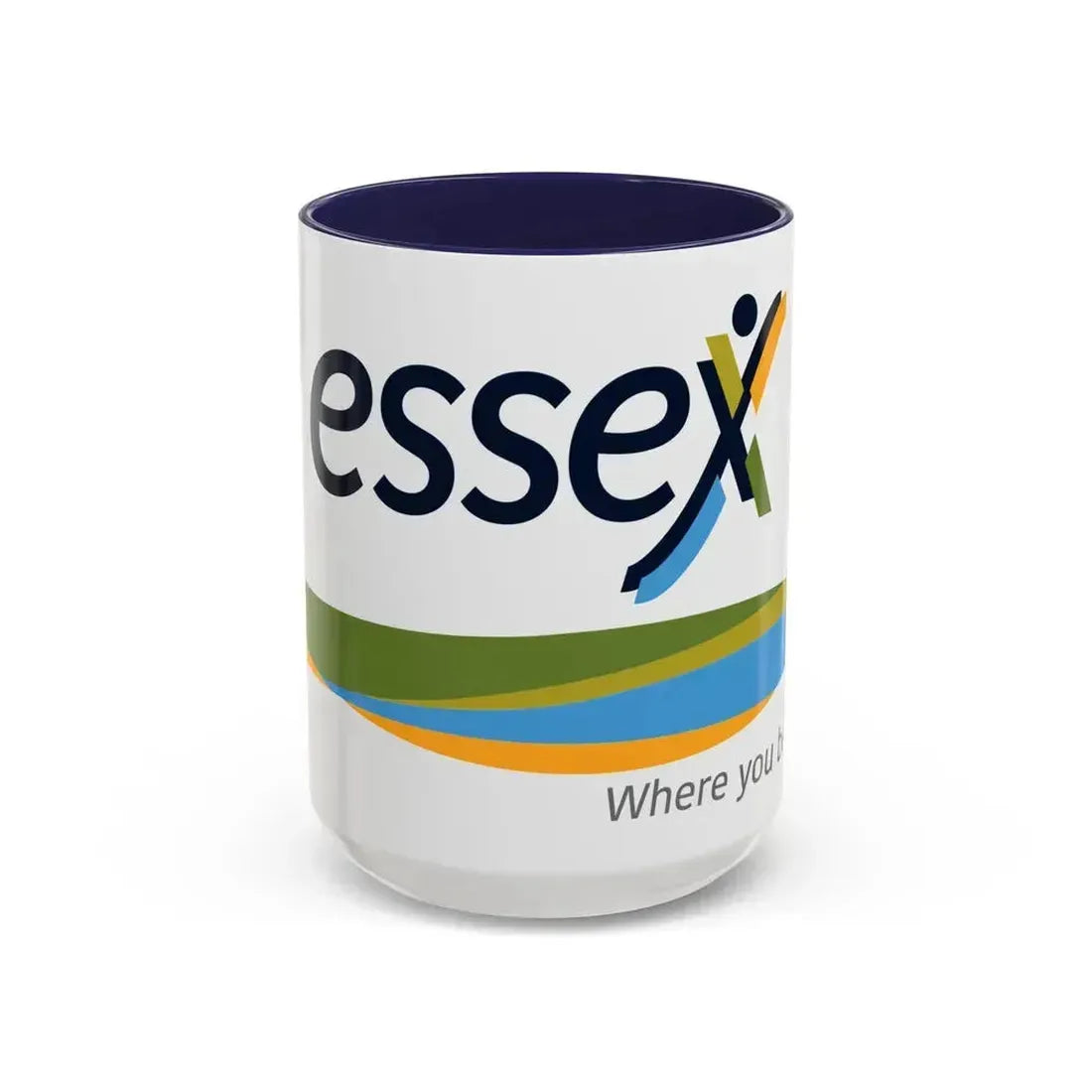 Essex Ontario Flag Canada - Accent Coffee Mug 15oz Navy - Go Mug Yourself