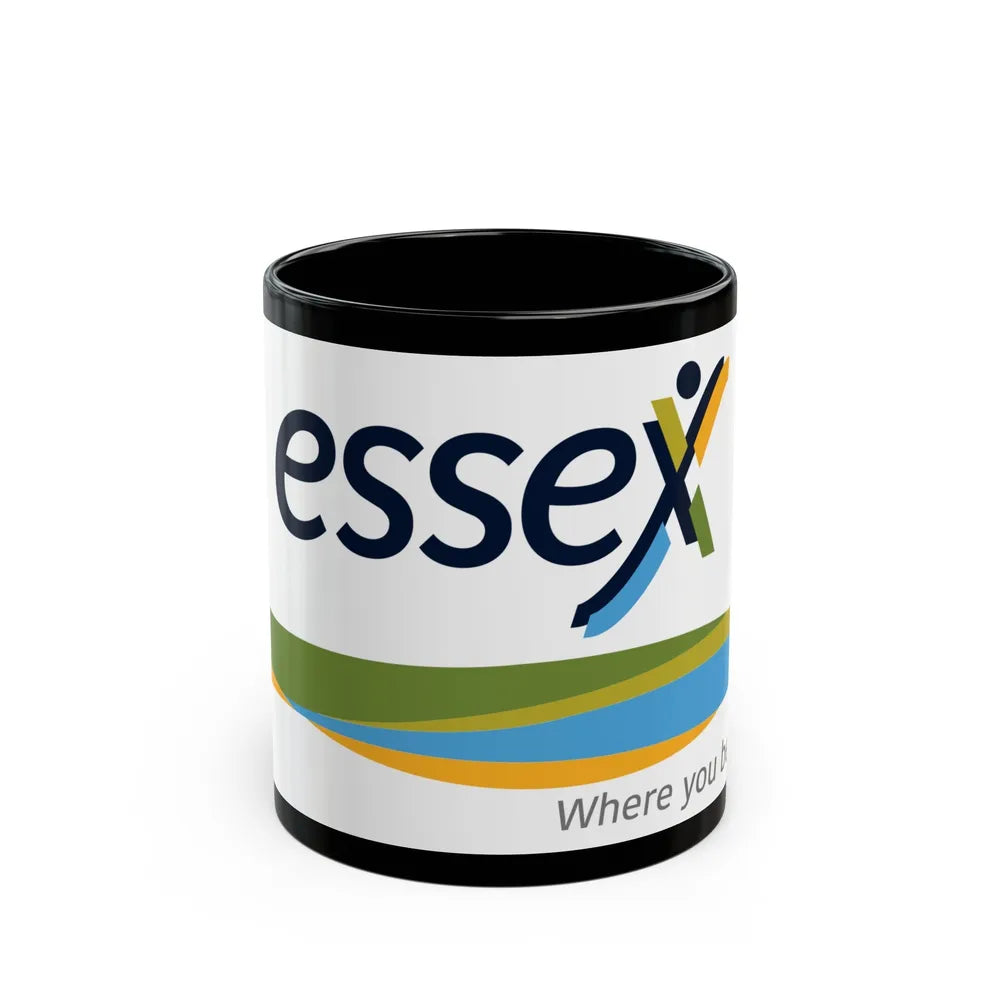 Essex Ontario Flag Canada - Black Coffee Mug-11oz-Go Mug Yourself