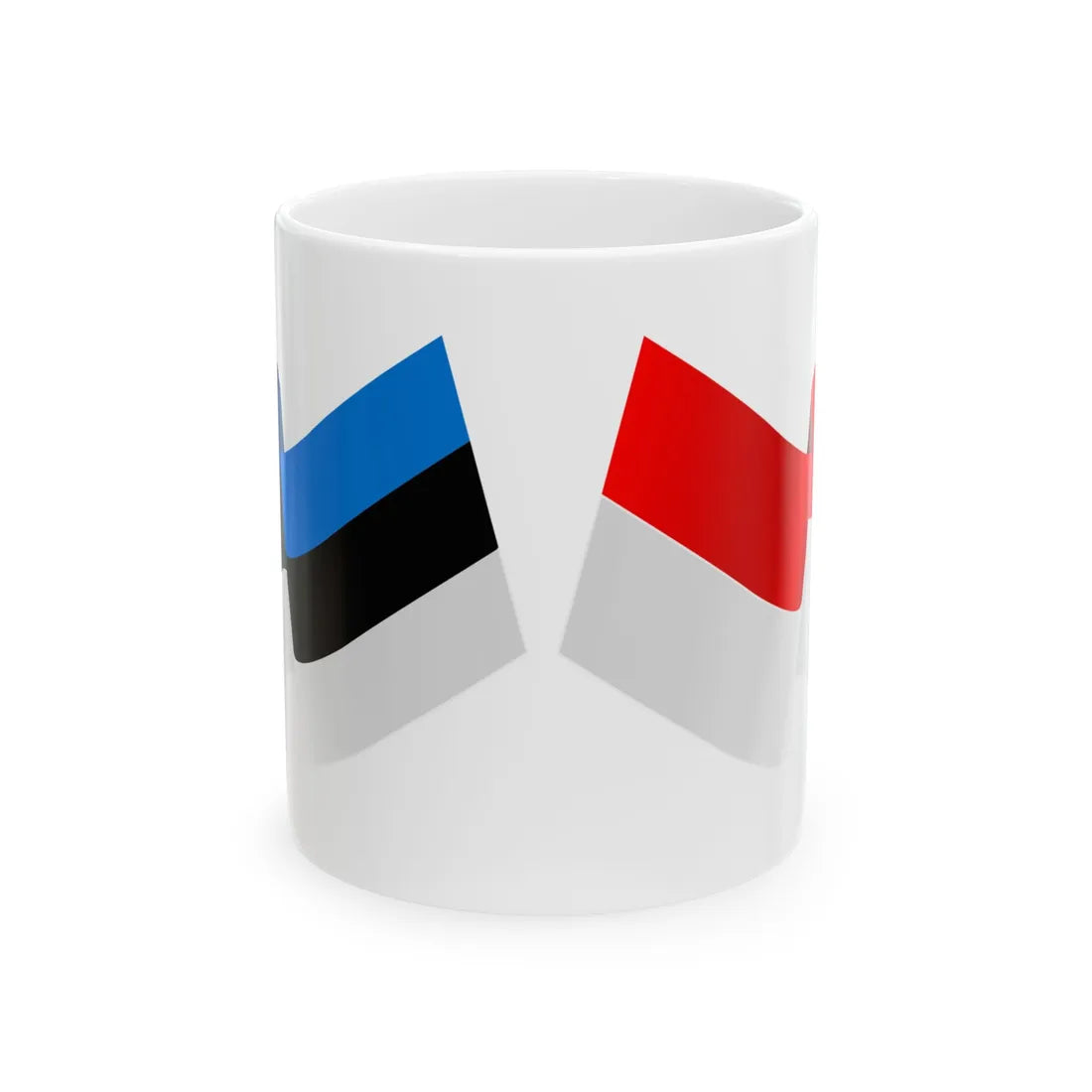 Est-indo-01 (Estonia) White Coffee Mug 11oz - Go Mug Yourself