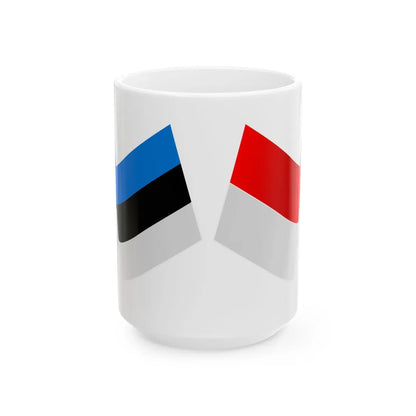Est-indo-01 (Estonia) White Coffee Mug 15oz - Go Mug Yourself