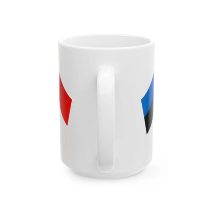 Est-indo-01 (Estonia) White Coffee Mug - Go Mug Yourself