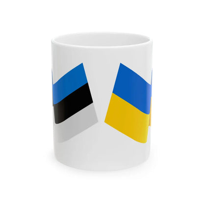 Est-ukr-01 (Estonia) White Coffee Mug 11oz - Go Mug Yourself