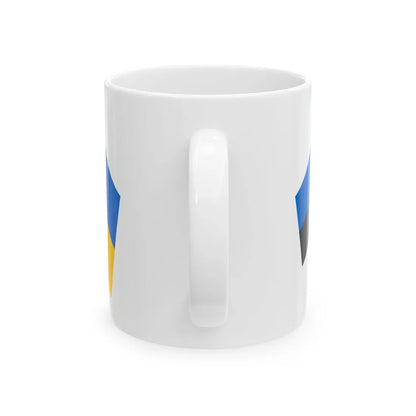 Est-ukr-01 (Estonia) White Coffee Mug - Go Mug Yourself