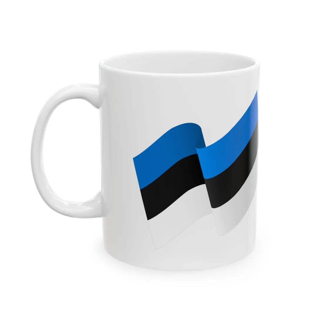 Est-ukr-01 (Estonia) White Coffee Mug - Go Mug Yourself