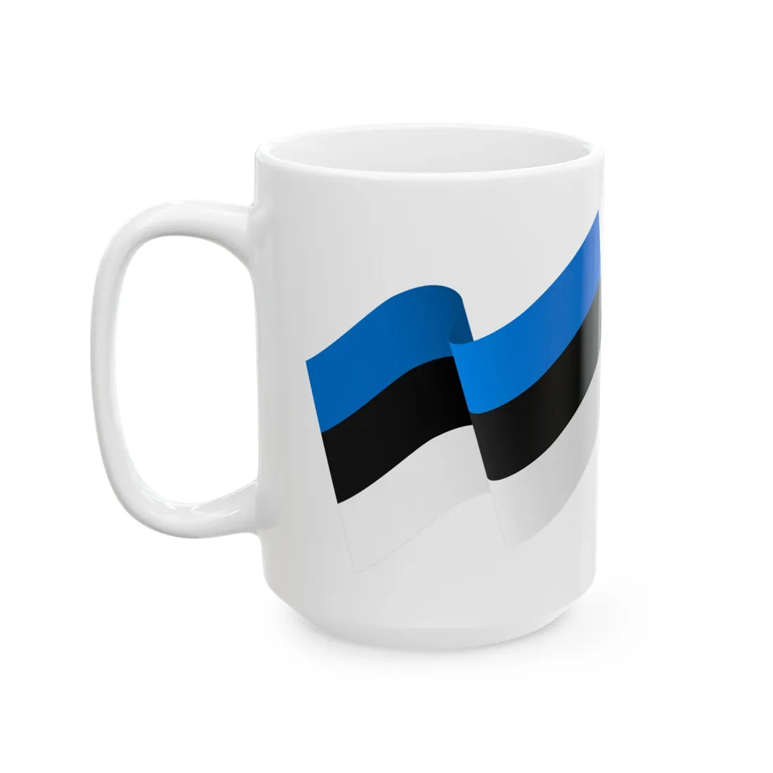 Est-ukr-01 (Estonia) White Coffee Mug - Go Mug Yourself