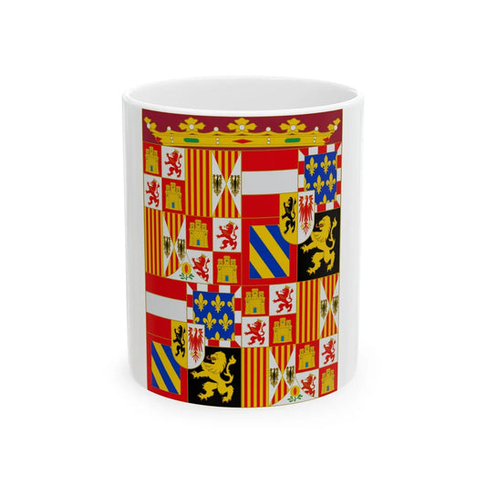 Estandarte Real de Carlos I (Spain) White Coffee Mug 11oz - Go Mug Yourself