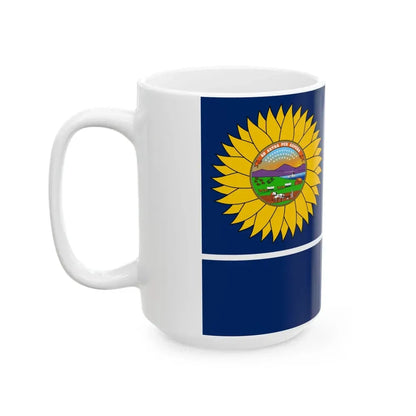 Esther Northrups proposed flag for Kansas (United States) White Coffee Mug - Go Mug Yourself