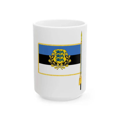 Estnische Legion (Estonia) White Coffee Mug 15oz - Go Mug Yourself