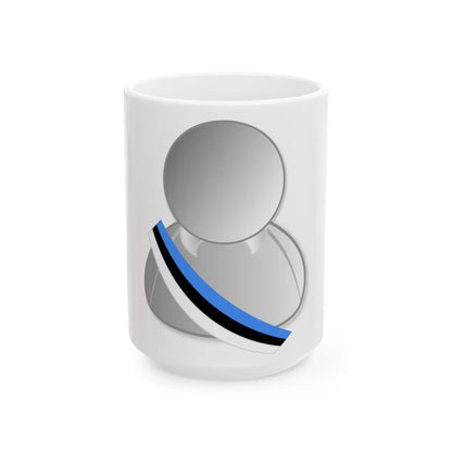Estonia politic personality icon (Estonia) White Coffee Mug 15oz - Go Mug Yourself