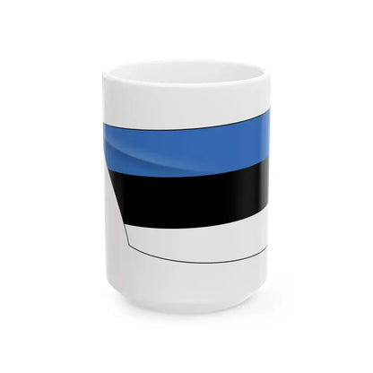 Estonia Rowing Blade (Estonia) White Coffee Mug 15oz - Go Mug Yourself