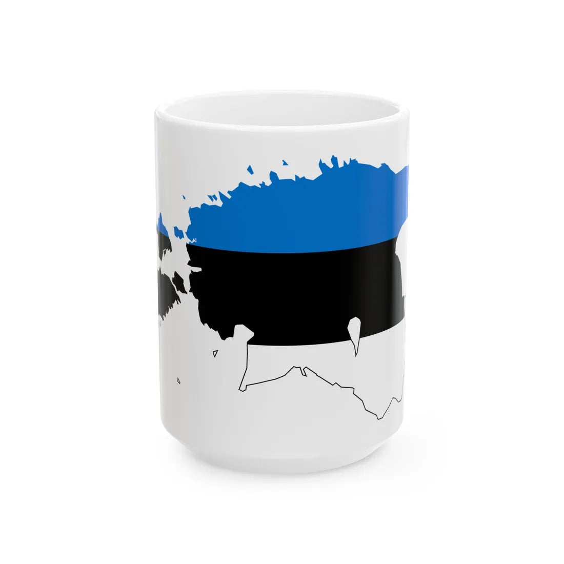 Estonia stub (Estonia) White Coffee Mug 15oz - Go Mug Yourself