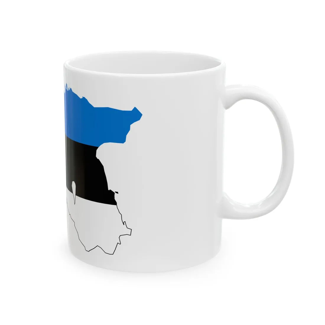 Estonia stub (Estonia) White Coffee Mug - Go Mug Yourself