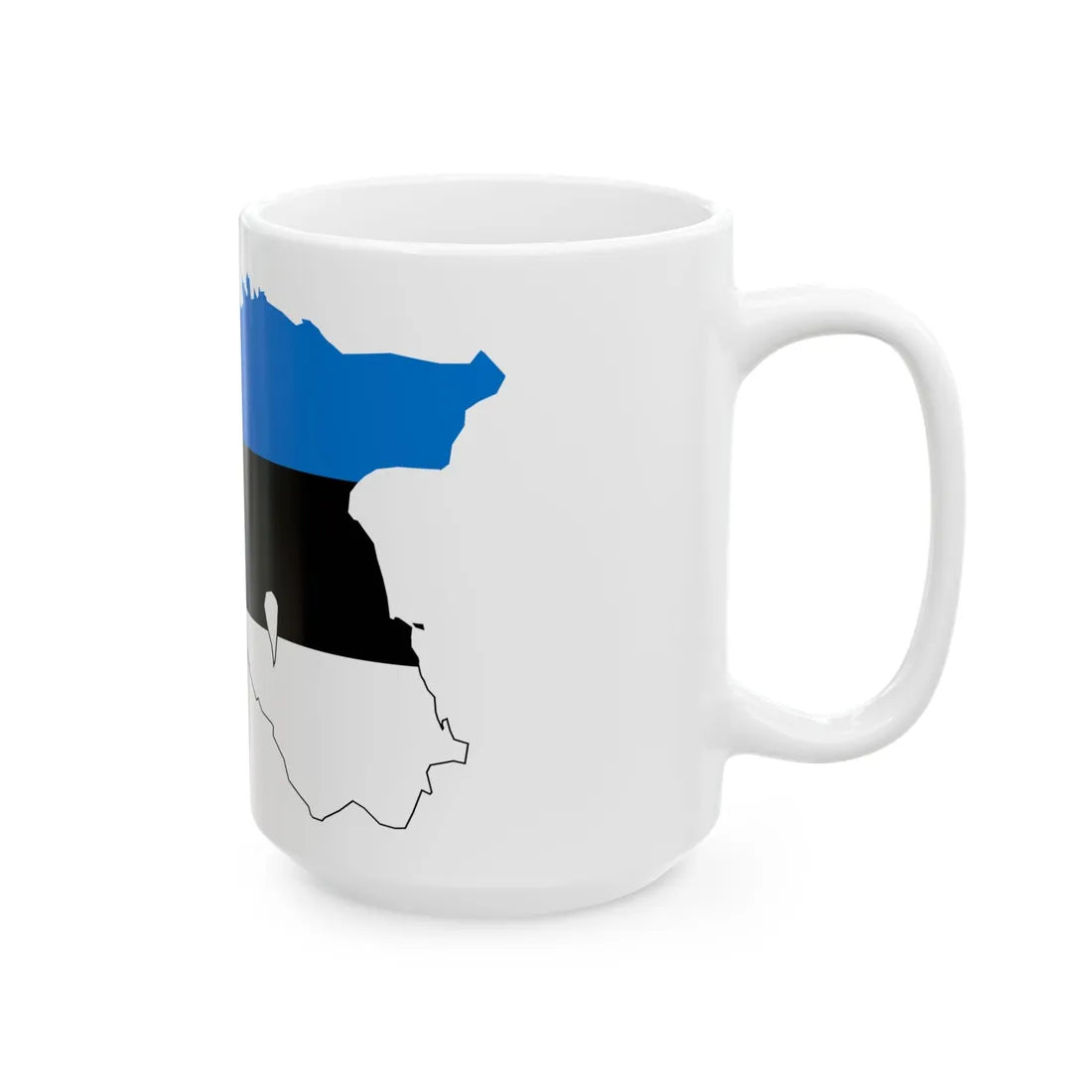 Estonia stub (Estonia) White Coffee Mug - Go Mug Yourself