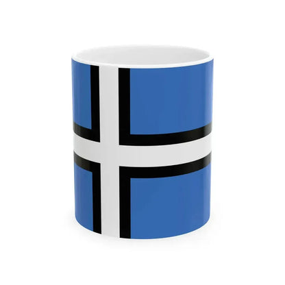 Estonian alternative flag proposal (Estonia) White Coffee Mug 11oz - Go Mug Yourself