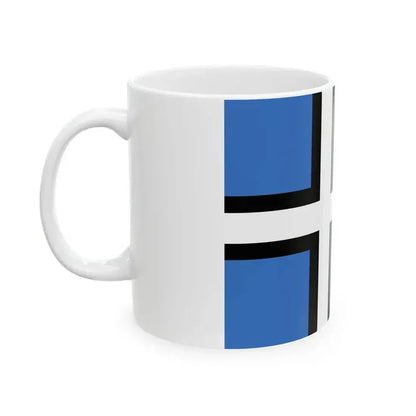 Estonian alternative flag proposal (Estonia) White Coffee Mug - Go Mug Yourself