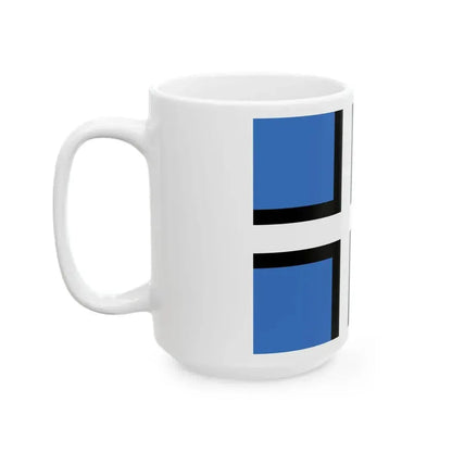 Estonian alternative flag proposal (Estonia) White Coffee Mug - Go Mug Yourself