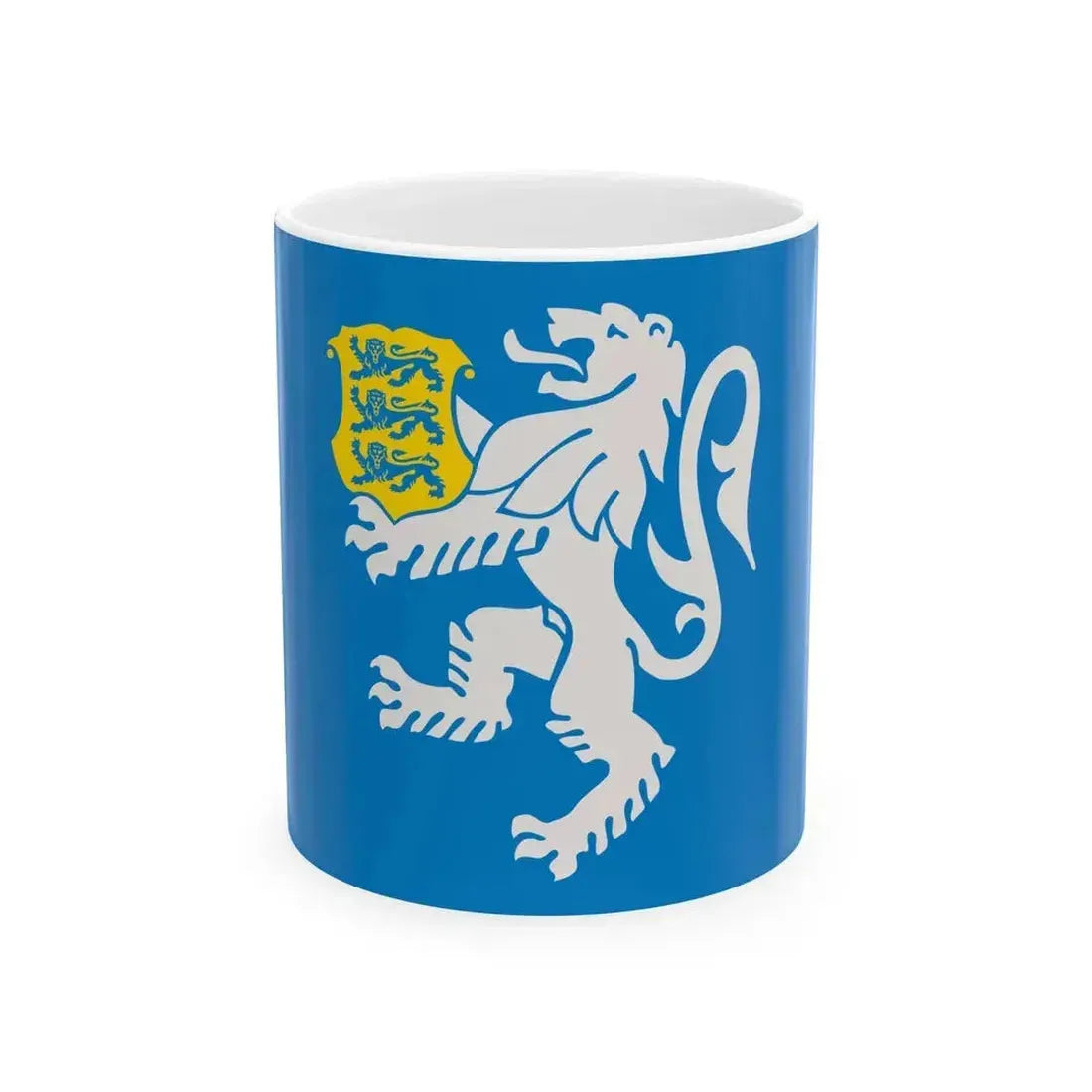 Estonian Police and Border Guard Board Flag (Estonia) White Coffee Mug 11oz - Go Mug Yourself
