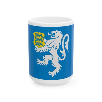 Estonian Police and Border Guard Board Flag (Estonia) White Coffee Mug 15oz - Go Mug Yourself