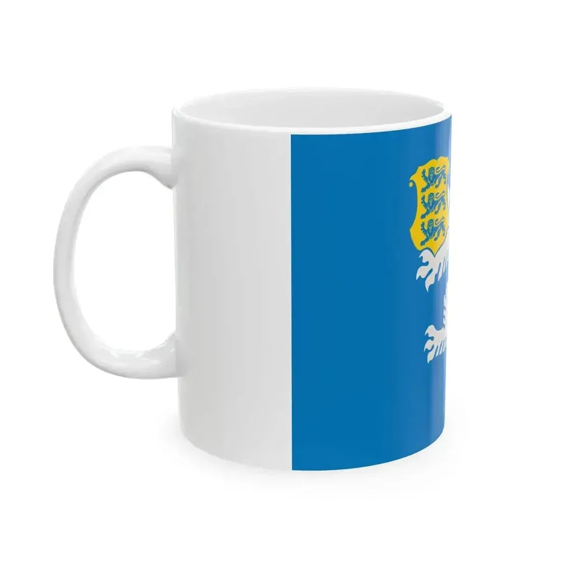 Estonian Police and Border Guard Board Flag (Estonia) White Coffee Mug - Go Mug Yourself