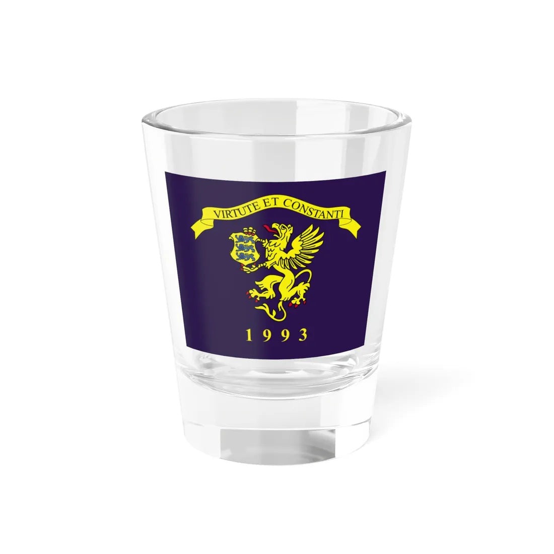 Estonian Security Police flag (Estonia) Shot Glass 1.5oz 1.5oz - Go Mug Yourself