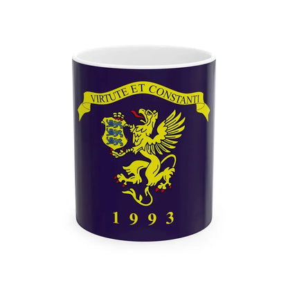 Estonian Security Police flag (Estonia) White Coffee Mug 11oz - Go Mug Yourself