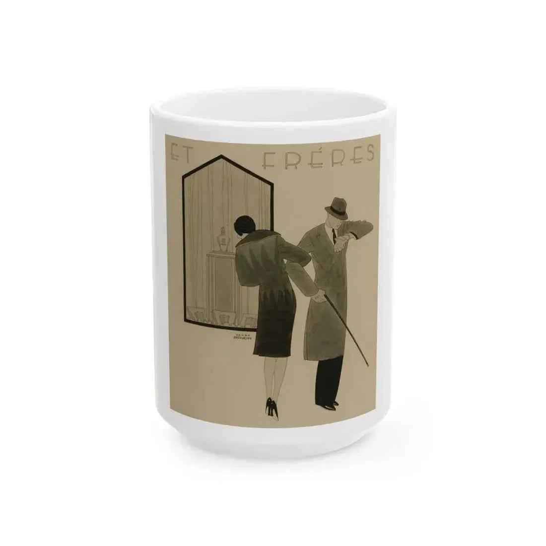 Et Freres - White Coffee Mug 15oz - Go Mug Yourself