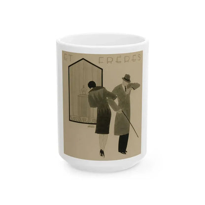 Et Freres - White Coffee Mug 15oz - Go Mug Yourself