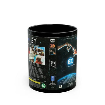 ET THE EXTRA TERRESTRIAL (VHS COVER) - Black Coffee Mug 11oz - Go Mug Yourself
