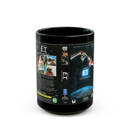 ET THE EXTRA TERRESTRIAL (VHS COVER) - Black Coffee Mug-15oz-Go Mug Yourself