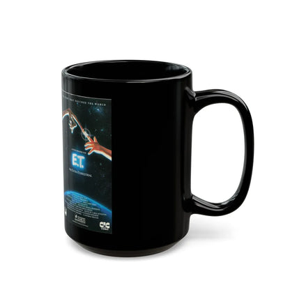 ET THE EXTRA TERRESTRIAL (VHS COVER) - Black Coffee Mug-Go Mug Yourself