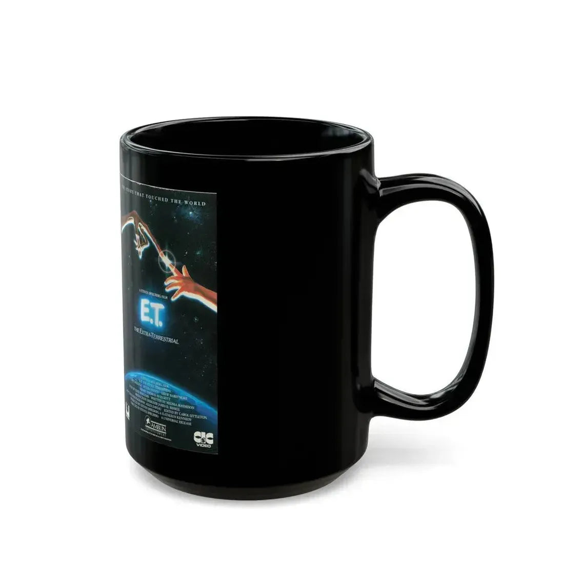 ET THE EXTRA TERRESTRIAL (VHS COVER) - Black Coffee Mug - Go Mug Yourself