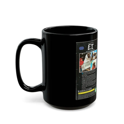 ET THE EXTRA TERRESTRIAL (VHS COVER) - Black Coffee Mug-Go Mug Yourself