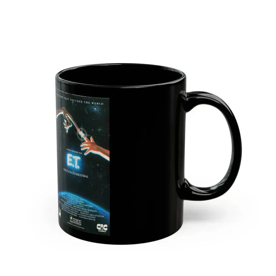 ET THE EXTRA TERRESTRIAL (VHS COVER) - Black Coffee Mug - Go Mug Yourself