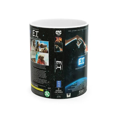 ET THE EXTRA TERRESTRIAL (VHS COVER) - White Coffee Mug 11oz - Go Mug Yourself