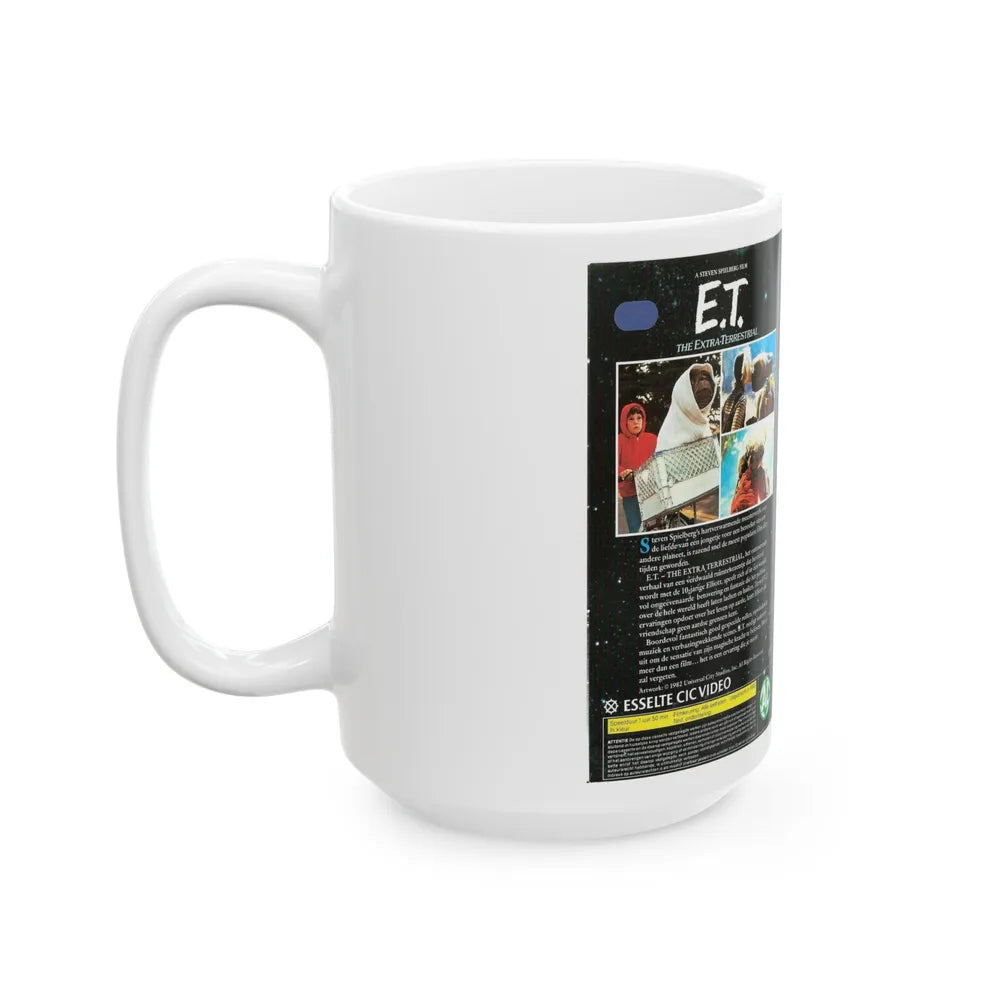 ET THE EXTRA TERRESTRIAL (VHS COVER) - White Coffee Mug-Go Mug Yourself