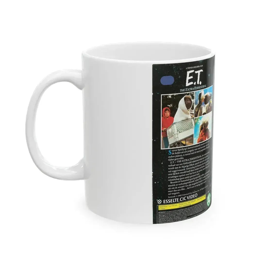 ET THE EXTRA TERRESTRIAL (VHS COVER) - White Coffee Mug - Go Mug Yourself
