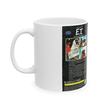 ET THE EXTRA TERRESTRIAL (VHS COVER) - White Coffee Mug - Go Mug Yourself