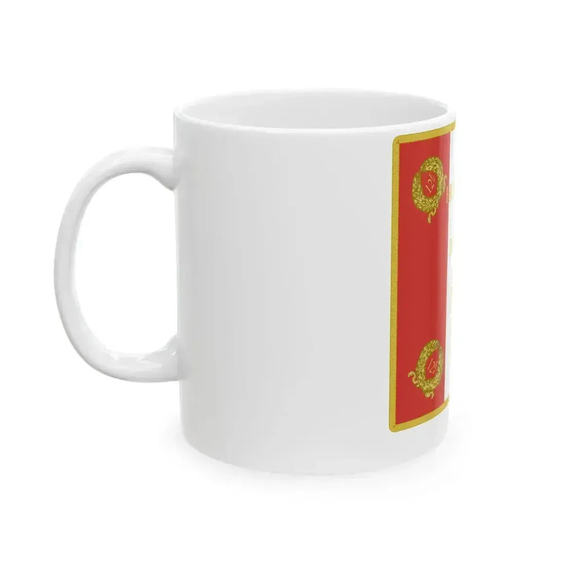 Etendard 12e regiment de chasseurs a cheval (France) White Coffee Mug - Go Mug Yourself