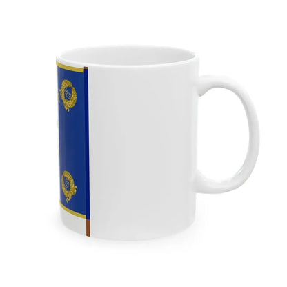 Etendard 163e regiment dartillerie (France) White Coffee Mug - Go Mug Yourself