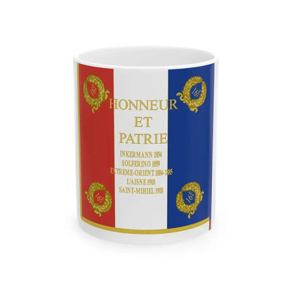 Etendard 16e regiment dartillerie (France) White Coffee Mug 11oz - Go Mug Yourself