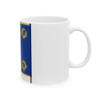 Etendard 308e regiment dartillerie (France) White Coffee Mug - Go Mug Yourself