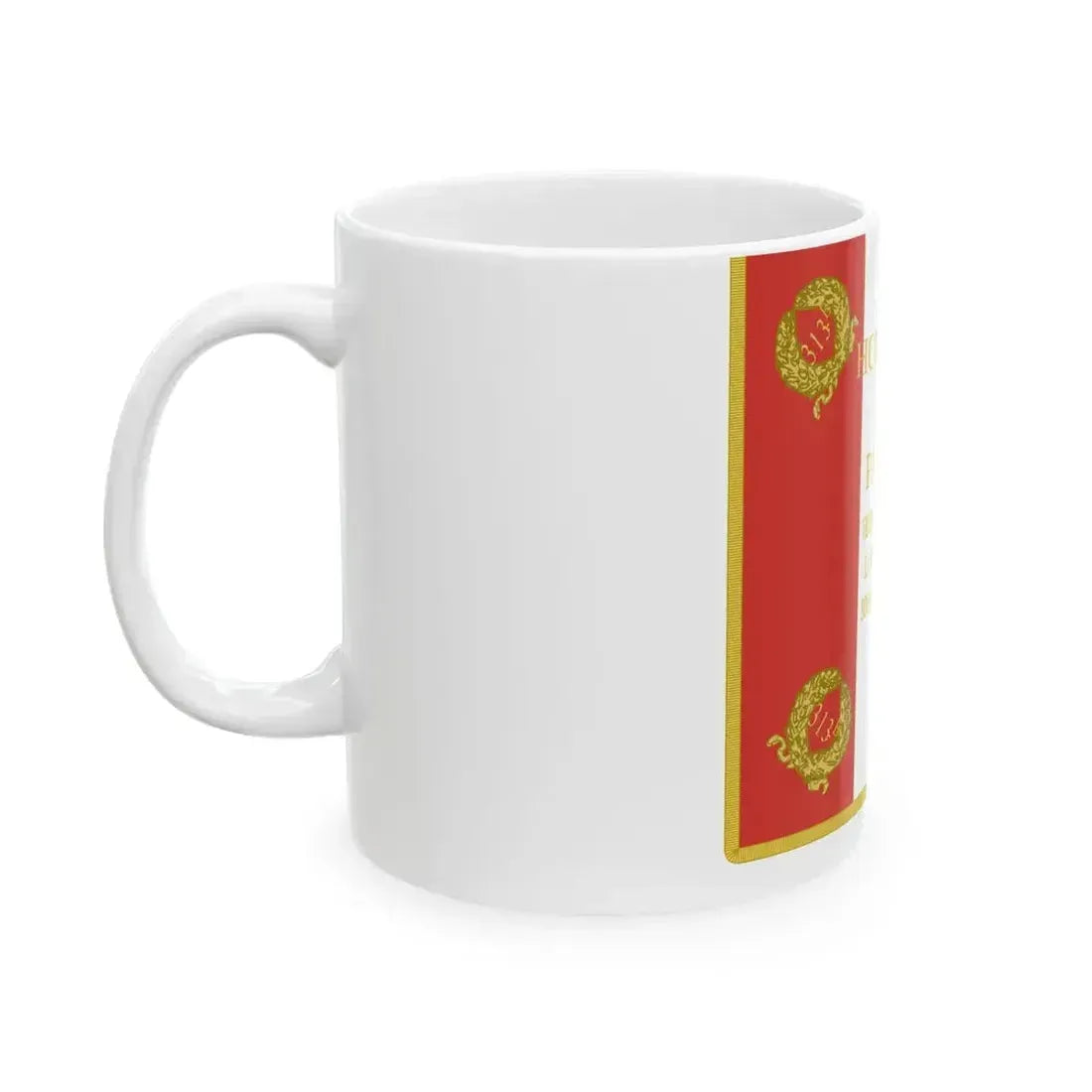 Etendard 313e regiment dartillerie (France) White Coffee Mug - Go Mug Yourself