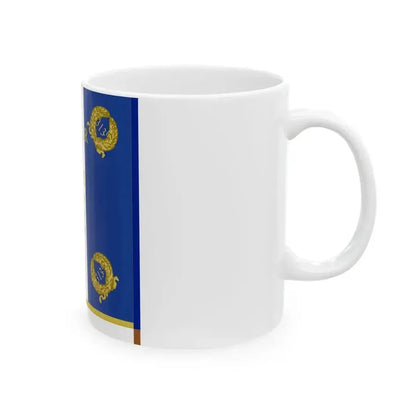 Etendard 313e regiment dartillerie (France) White Coffee Mug - Go Mug Yourself