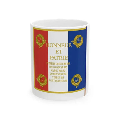 Etendard 363e regiment dartillerie (France) White Coffee Mug 11oz - Go Mug Yourself