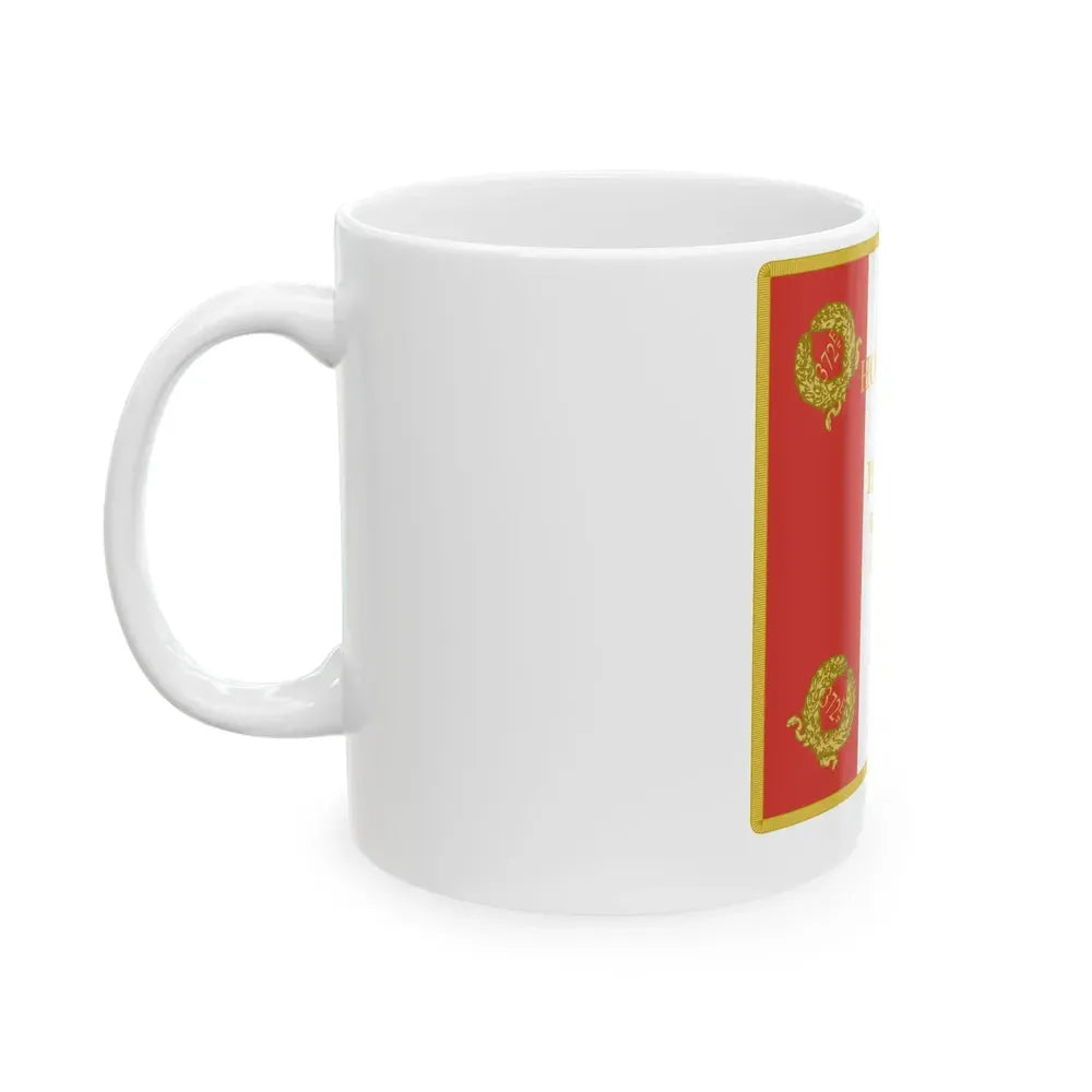 Etendard 372e regiment dartillerie (France) White Coffee Mug - Go Mug Yourself