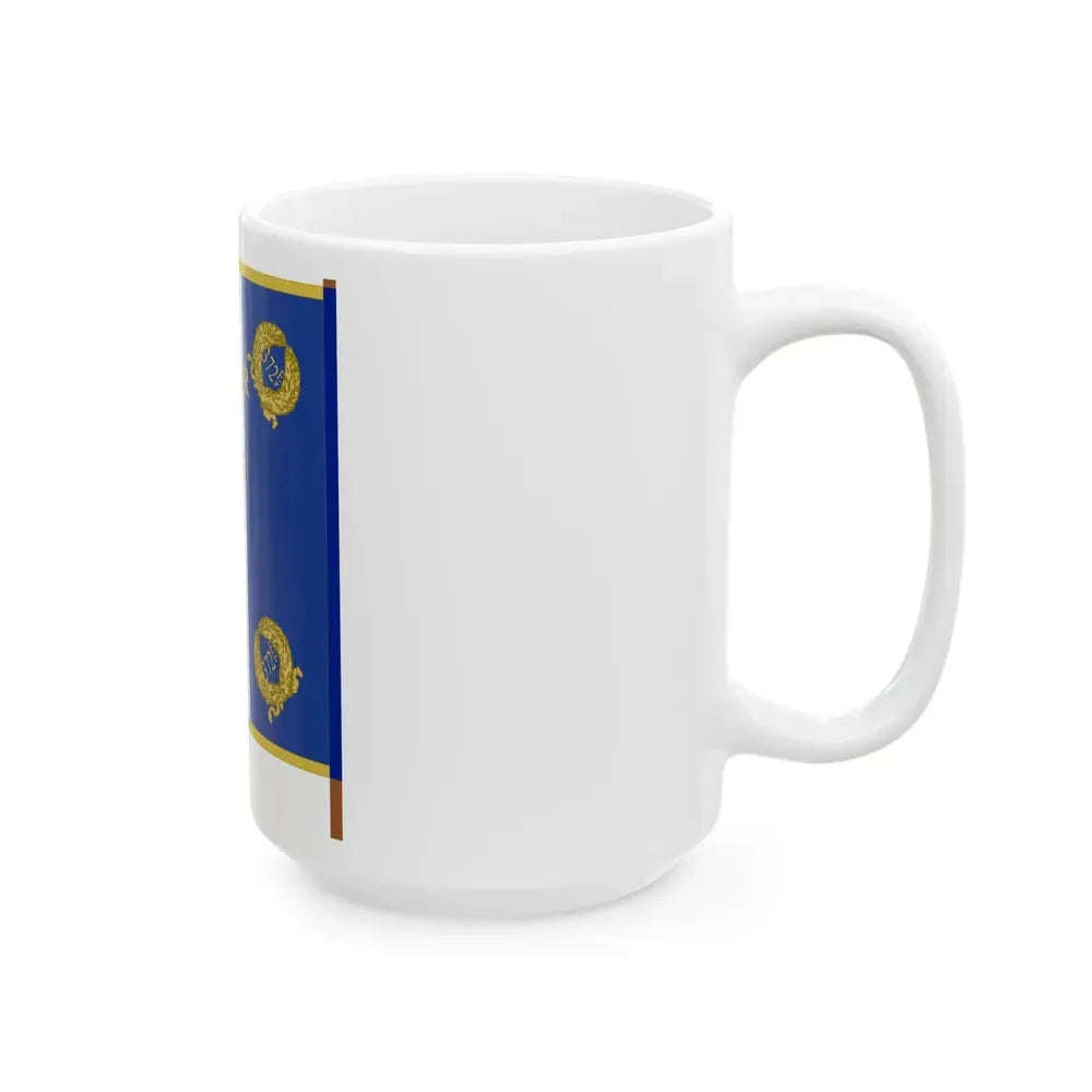 Etendard 372e regiment dartillerie (France) White Coffee Mug - Go Mug Yourself