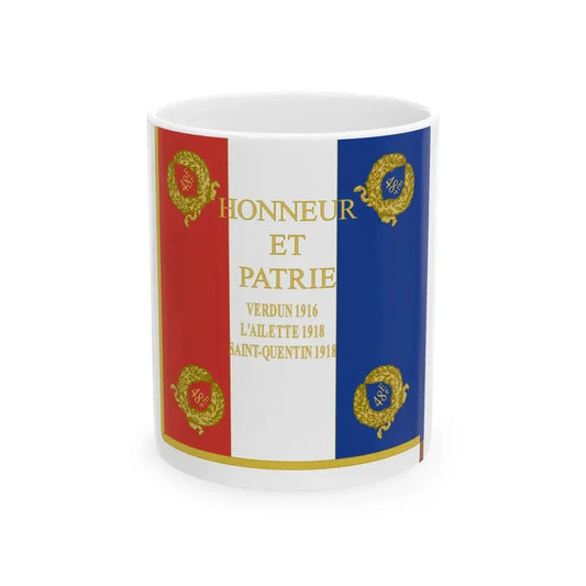 Etendard 48e regiment dartillerie (France) White Coffee Mug 11oz - Go Mug Yourself