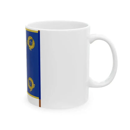 Etendard 87e regiment dartillerie (France) White Coffee Mug - Go Mug Yourself