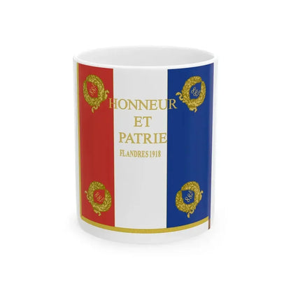 Etendard 88e regiment dartillerie (France) White Coffee Mug 11oz - Go Mug Yourself